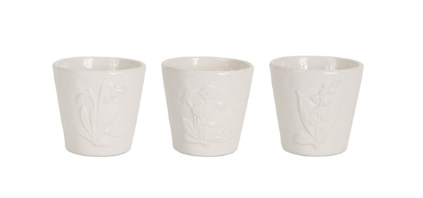Floral Pot (Set Of 12) 3.5"H Clay 74298DS By Melrose