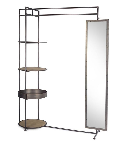 Etagere 58.25" X 20"X76.25"H Metal 74324DS By Melrose
