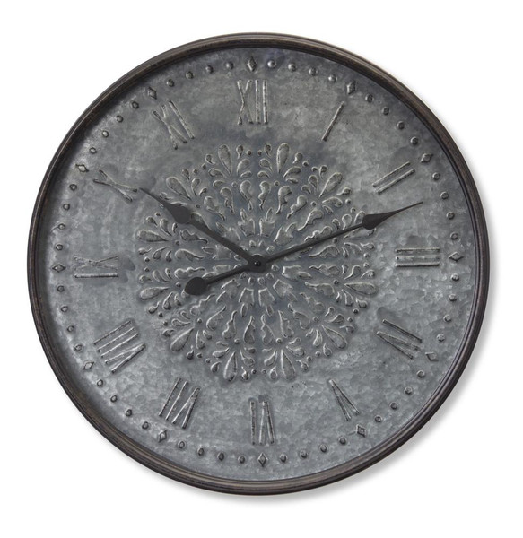 Melrose Clock 23.75"D Iron 78291DS