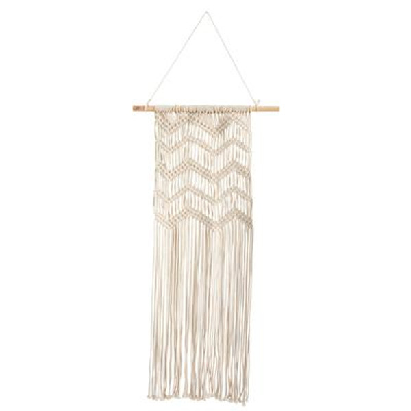 3' X 1.5' Boho Woven Macrame Wall Hanging Decor 7112 By Nearly Natural