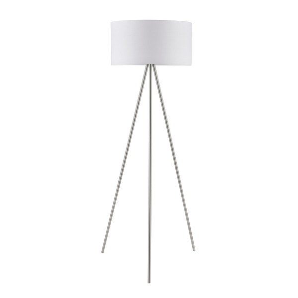 AMLG0041 Amlight 61 Inch Braga Tripod Floor Lamp With White Painting Tripod And Shade By Bromi