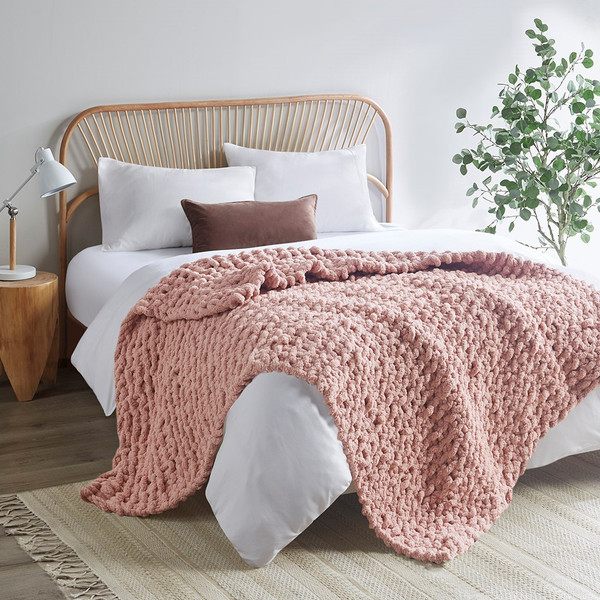 Chenille Chunky Knit Throw By Madison Park MP50-7675