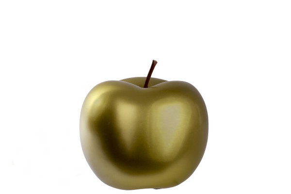 Ceramic Apple Figurine Sm Chrome Finish Green (Pack Of 6) 44359 By Urban Trends