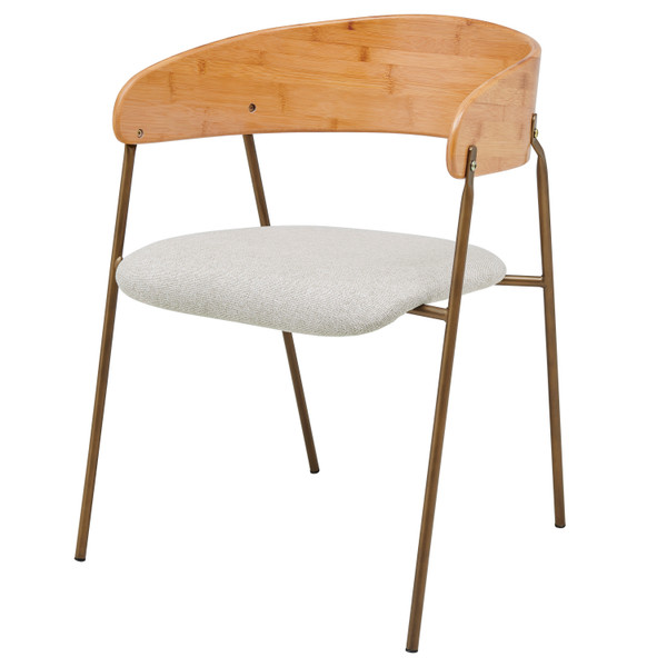 New Pacific Direct Leshia Fabric Bamboo Arm Chair 1160027-406N