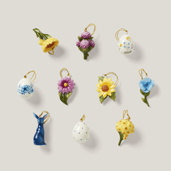 Floral Easter 10-Piece Ornament Set 893393 By Lenox