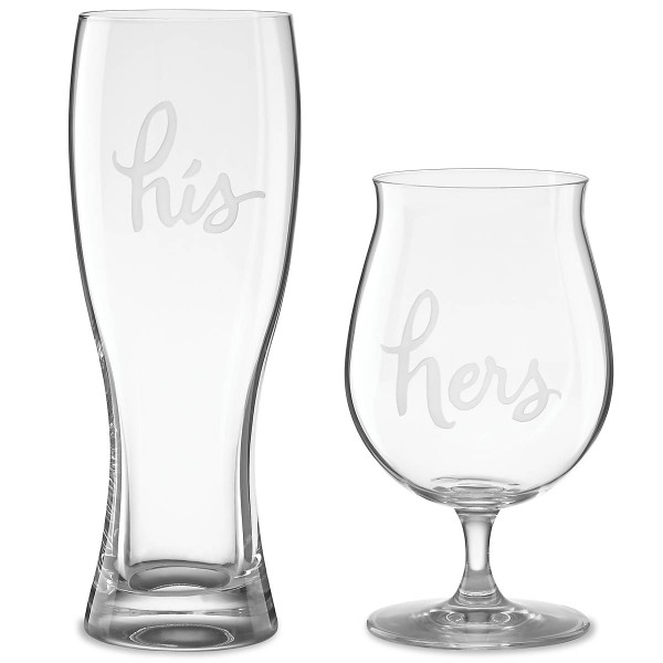 Two Of A Kind 2-piece "His and Hers" Beer Mug Set 857042 By Lenox