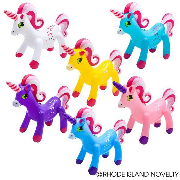 24" Magical Unicorn Inflate INUNM24 By Rhode Island Novelty