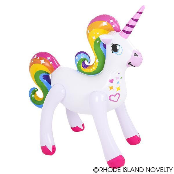 48" Rainbow Unicorn Inflate INUNI48 By Rhode Island Novelty