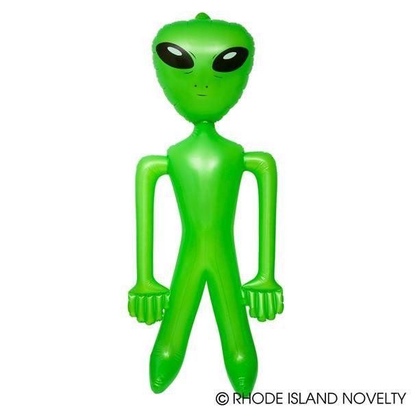 8' Jumbo Green Alien Inflate INAL100 By Rhode Island Novelty