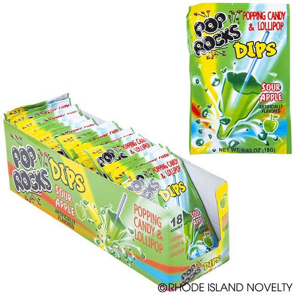 Pop Rocks Dips Sour Apple ZYPOPDA By Rhode Island Novelty