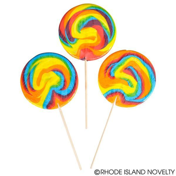 5" Jumbo Swirl Lollipop ZYSWIJU By Rhode Island Novelty