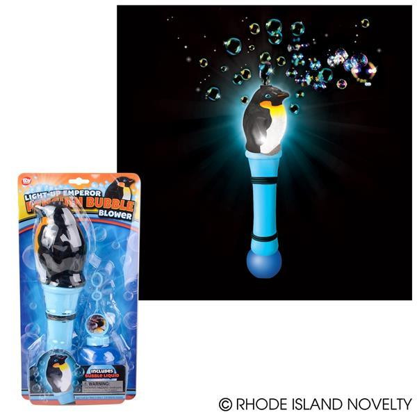 12" Emperor Penguin Light-Up Bubble Blower GLBUEMP By Rhode Island Novelty