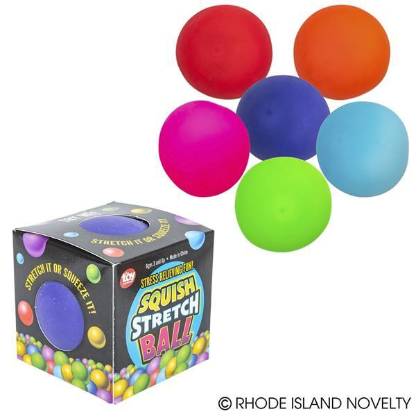 4" Squish Stretch Gummi Ball BASQST4 By Rhode Island Novelty