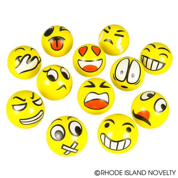 3" Emoticon Stress Ball BASQUEM By Rhode Island Novelty