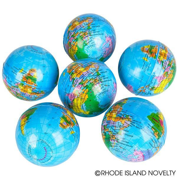3" Globe Stress Ball BAGLOBE By Rhode Island Novelty