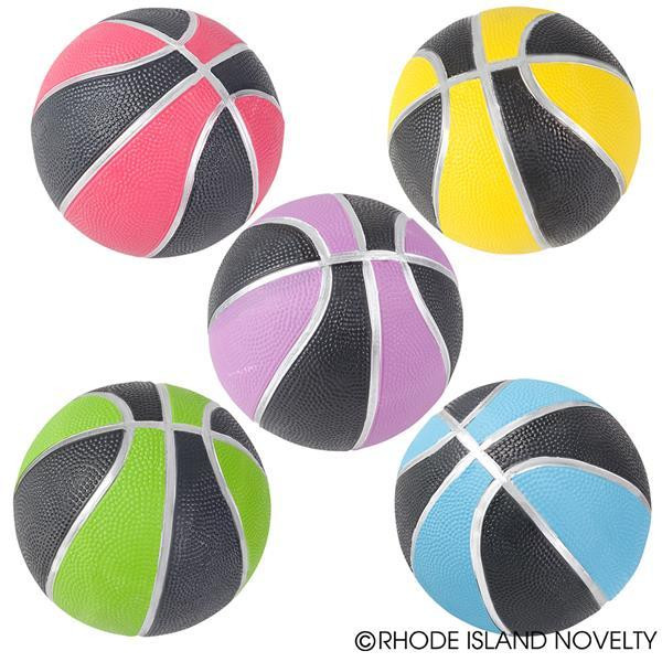 5" Neon/Black Micro Basketball Mix BMNEOBL By Rhode Island Novelty