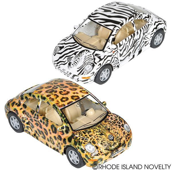 5" Vw Safari Print Pull Back Beetle VEVWSAF By Rhode Island Novelty