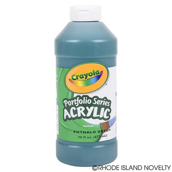 Crayola Acrylic Paint Bottle 16Oz Phthalo Green UBAPBPG By Rhode Island Novelty
