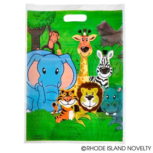 12.25"X17" Zoo Animal Goody Bag PSZOOGO By Rhode Island Novelty