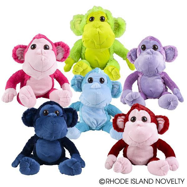 21" Colorful Monkeys Plush PLCMO21 By Rhode Island Novelty