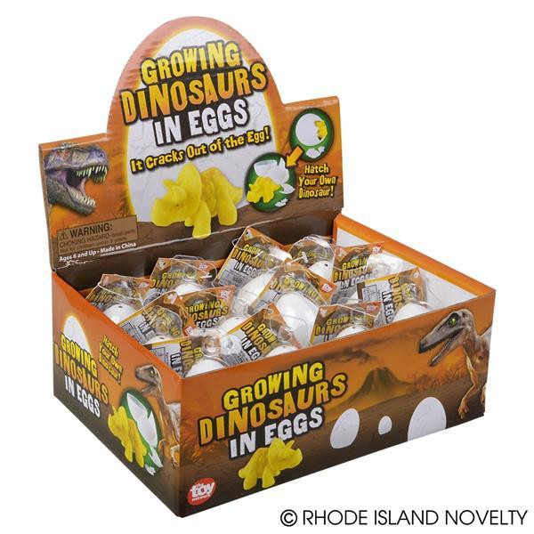 3" Growing Dinosaur Egg PAGRDEG By Rhode Island Novelty