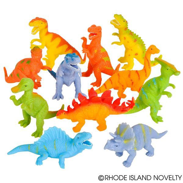 4" Squeeze Stretch Dinosaurs PADINSQ By Rhode Island Novelty