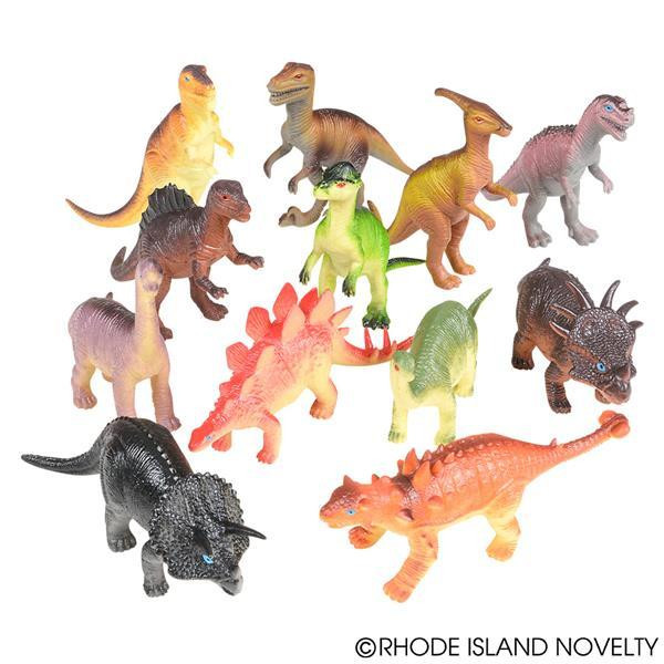 6"-8" Dinosaurs Figures PADINO8 By Rhode Island Novelty