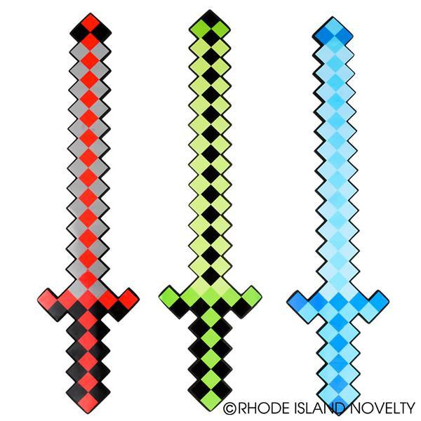 24" Pixel Foam Sword GWPIX24 By Rhode Island Novelty