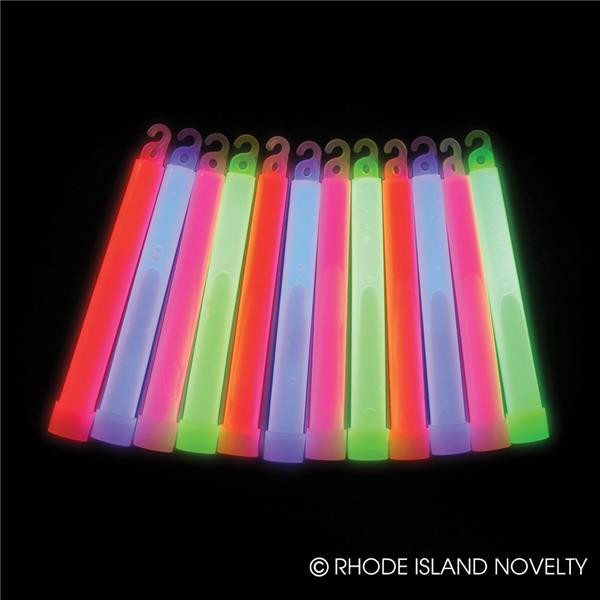 48Pc 6" Glow Stick Assortment GN6GLOW By Rhode Island Novelty