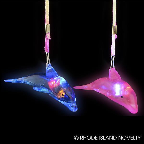3" Light-Up Dolphin Necklace GLDOLPH By Rhode Island Novelty