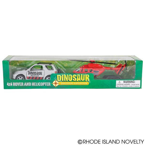 Dinosaur 4X4 With Trailer And Helicopter AVJEDHE By Rhode Island Novelty