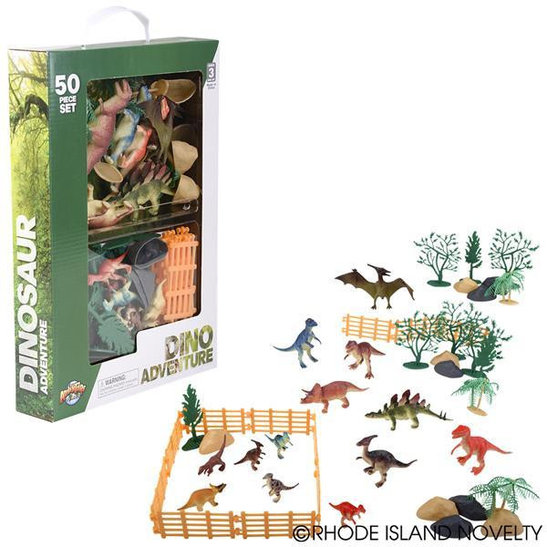 50 Pc Dinosaur Box Set ASDIN50 By Rhode Island Novelty