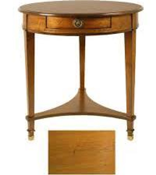 F-1048 Round 3 Leg Table In Distressed Cherry Finish By Accents Beyond