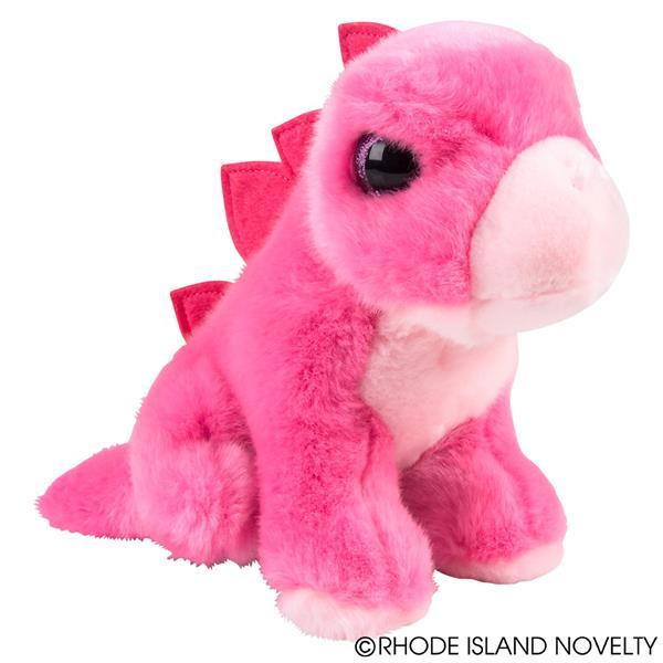 7" Heirloom Brights Pink Stegosaurus APHSBST By Rhode Island Novelty