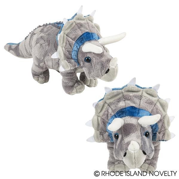 13" Animal Den Triceratops Plush APADTRI By Rhode Island Novelty