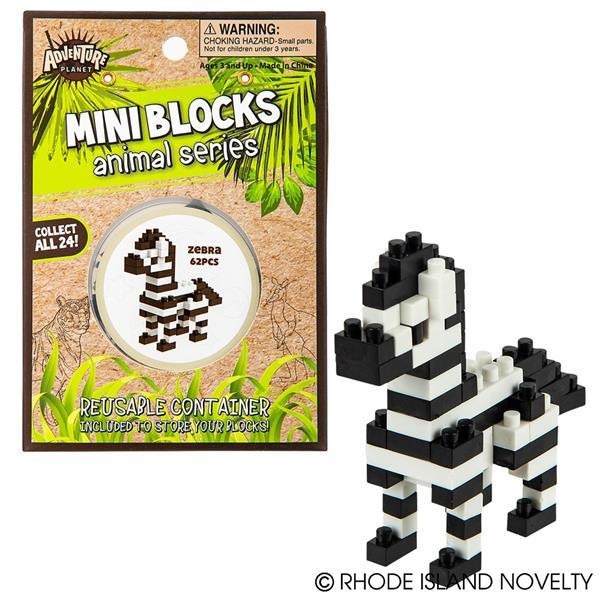 Mini Blocks Zebra AMMBZEB By Rhode Island Novelty
