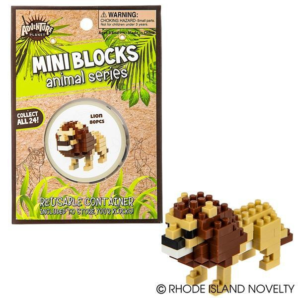 Mini Blocks Lion AMMBLIO By Rhode Island Novelty