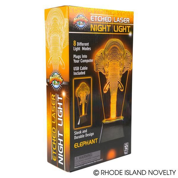 3D Laser Light Elephant AMLAELE By Rhode Island Novelty