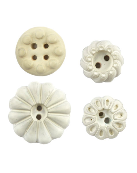 124-51449 Blossom Bucket Sm Vintage Buttons - Pack of 13