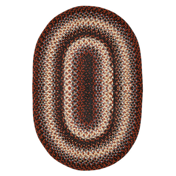 Homespice 6' x 9' Oval Montgomery Ultra Durable Braided Rug 305244