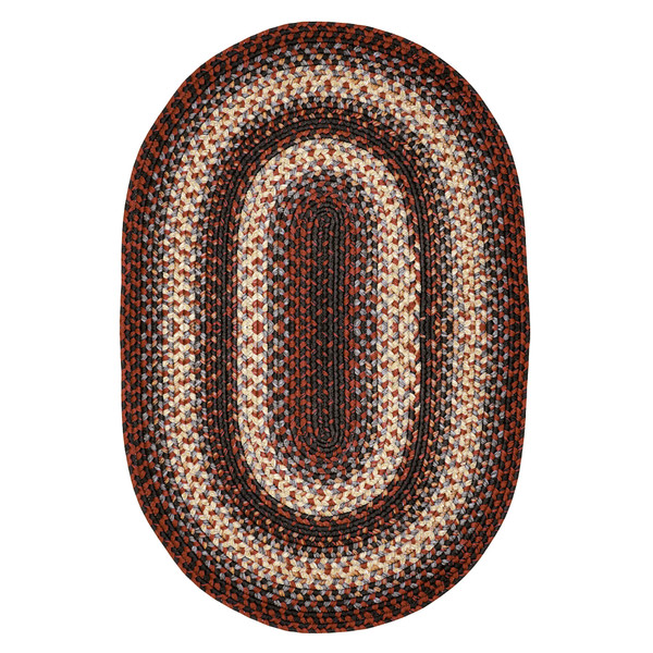 Homespice 8' x 10' Oval Montgomery Ultra Durable Braided Rug 306241