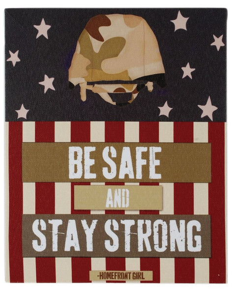 1311-37250 Be Safe / Stay Strong Canvas Picture - Pack of 7