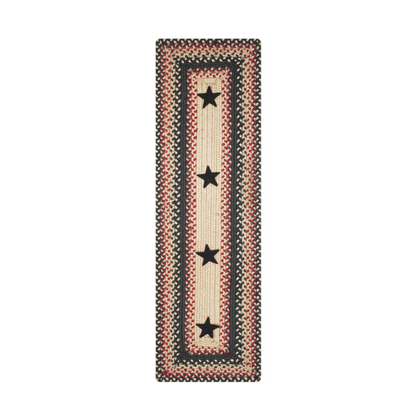 Homespice 11" x 36" Table Runner Rectangle Primitive Star Gloucester Jute Braided Accessories 572752