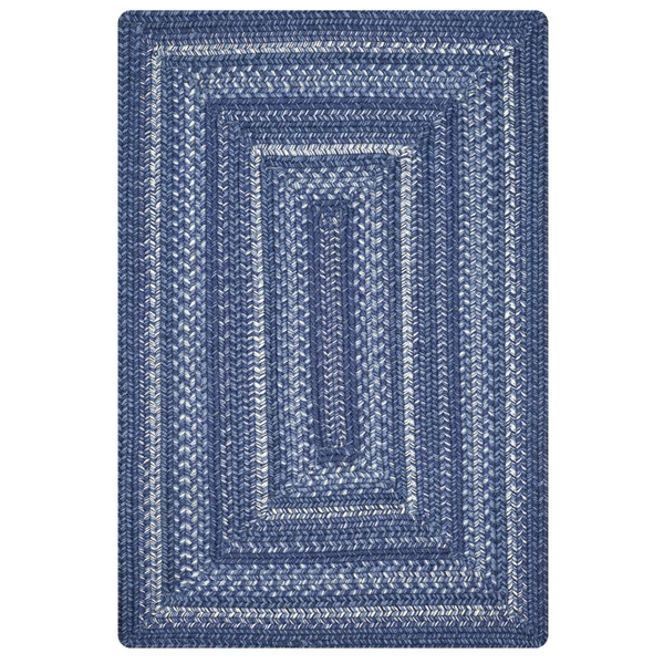 Homespice 5 X 8' Rectangle Indigo Pure Comfort Braided Rug 714114