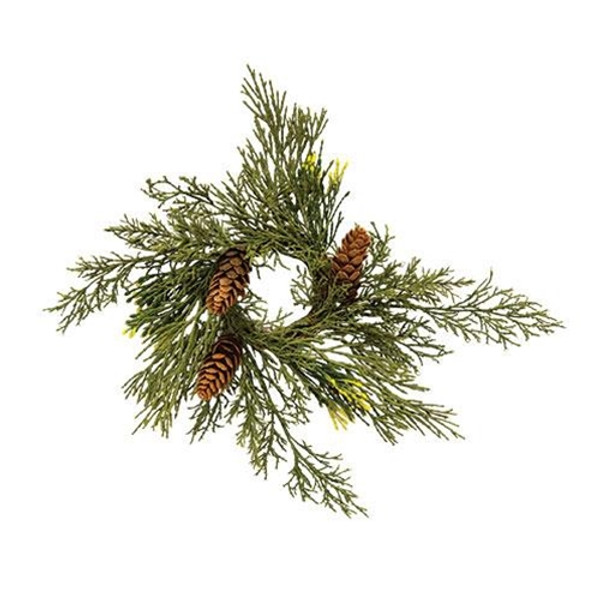 CWI Gifts FXP78418 Alpine Cedar Candle Ring