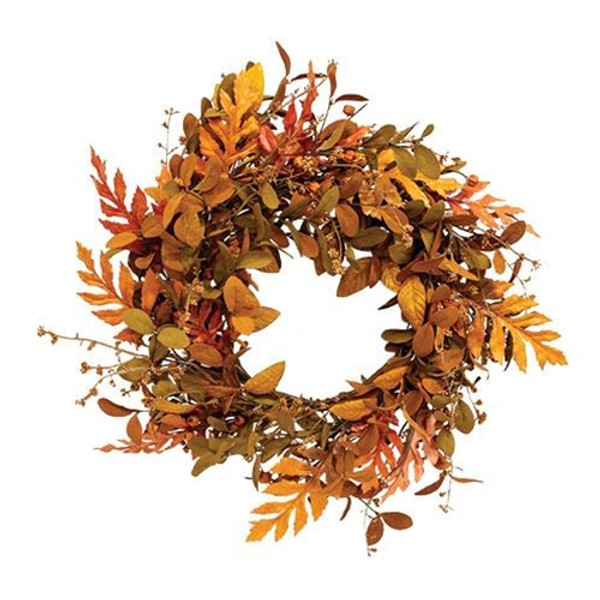 CWI Gifts FYL77770 Sizzling Shed Leaves Wreath