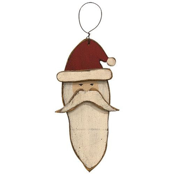 Distressed Wood Father Christmas Ornament G12830 By CWI Gifts