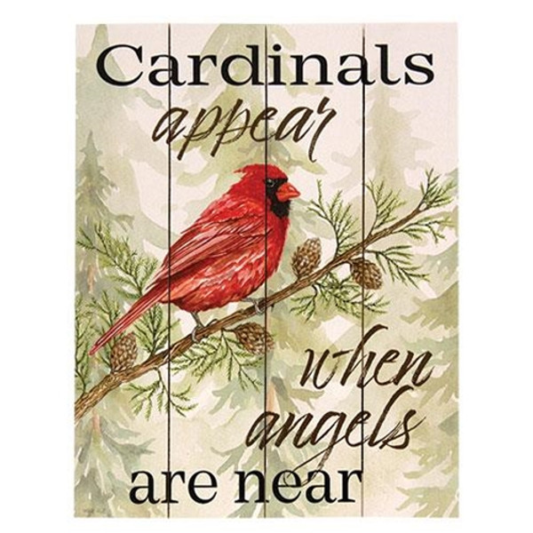 Cardinals Appear Pallet Art GBF031 By CWI Gifts