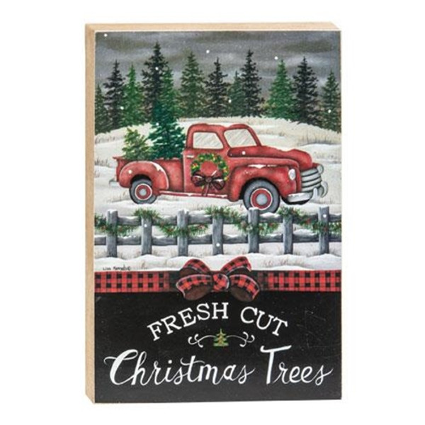 Fresh Cut Christmas Trees Block GKEN1100A By CWI Gifts