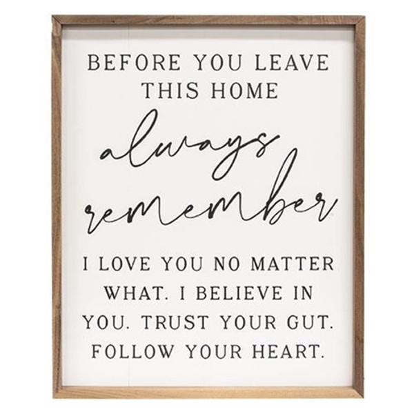 Always Remember Framed Print 16"X20" GKH10 By CWI Gifts